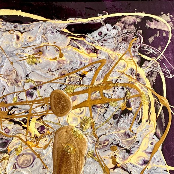 The I of Eve - Original Art Mixed Media Painting by Tristina Dietz Elmes 14"x14" - Picture 5 of 10